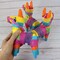 6 Pack 4"X7" Mini Donkey Pinata, Little Rainbow Llama Pinata for Birthday, Cinco De Mayo, Fiestas Decorations Party Favors